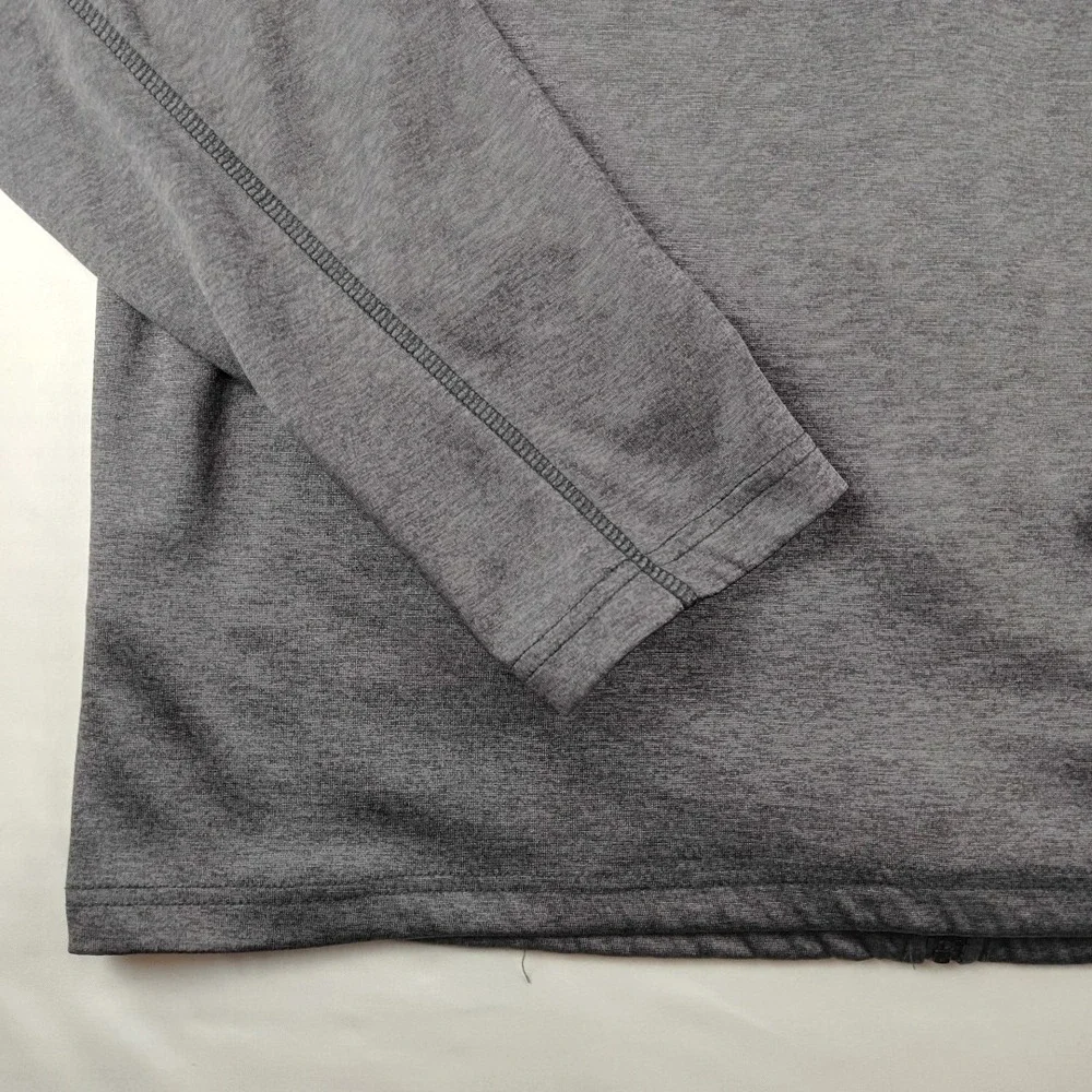 Miami Open Track Tennis Jacket Mens Large Gray Full-Zip Tennis EUC